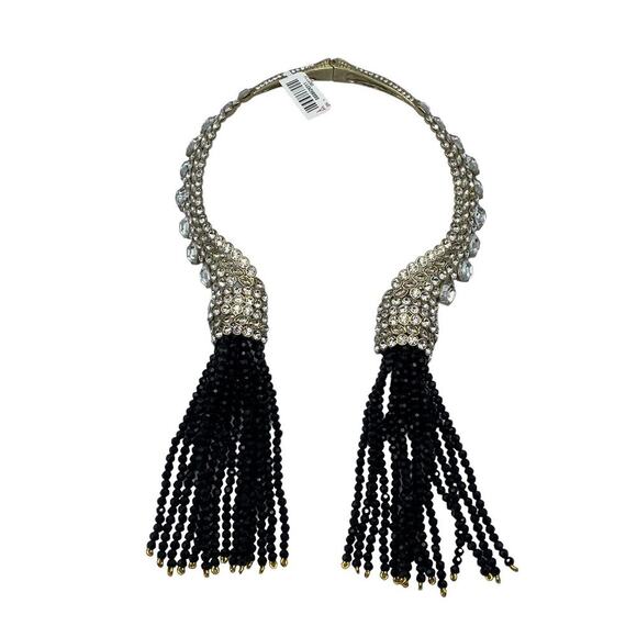 HEIDI DAUS 15" "CLASSIC CASCADE" TASSEL COLLAR NECKLACE STUNNING CRYSTALS - Picture 1 of 16